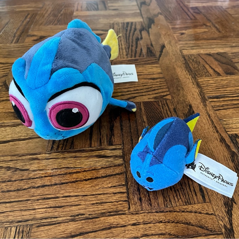Lot of 2 Dory Plushes Disney Parks